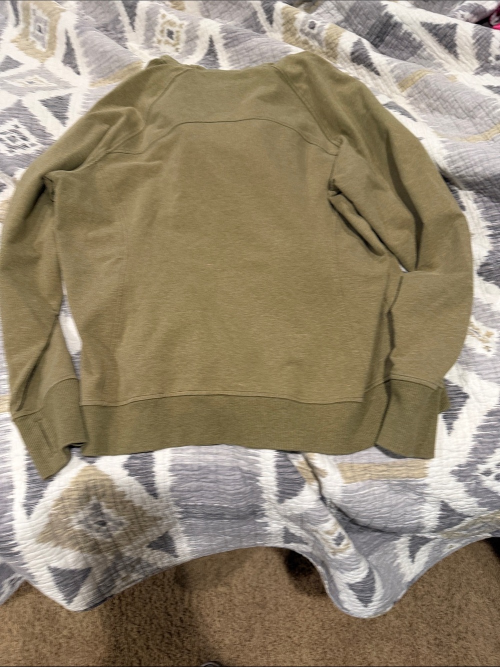 lululemon athletica Olive Green Lightweight Hoodie - Picture 5 of 6